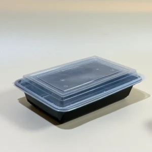 Black Base Container with Clear Lid