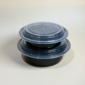 Microwave Black Base Containers with Lid
